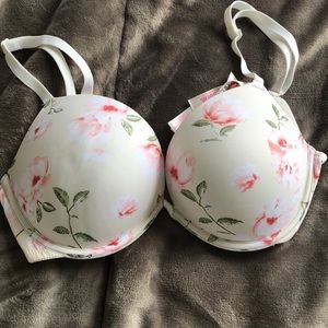 Floral Victoria Secret Push Up Bra